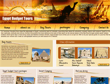 Tablet Screenshot of egyptbudgettours.com